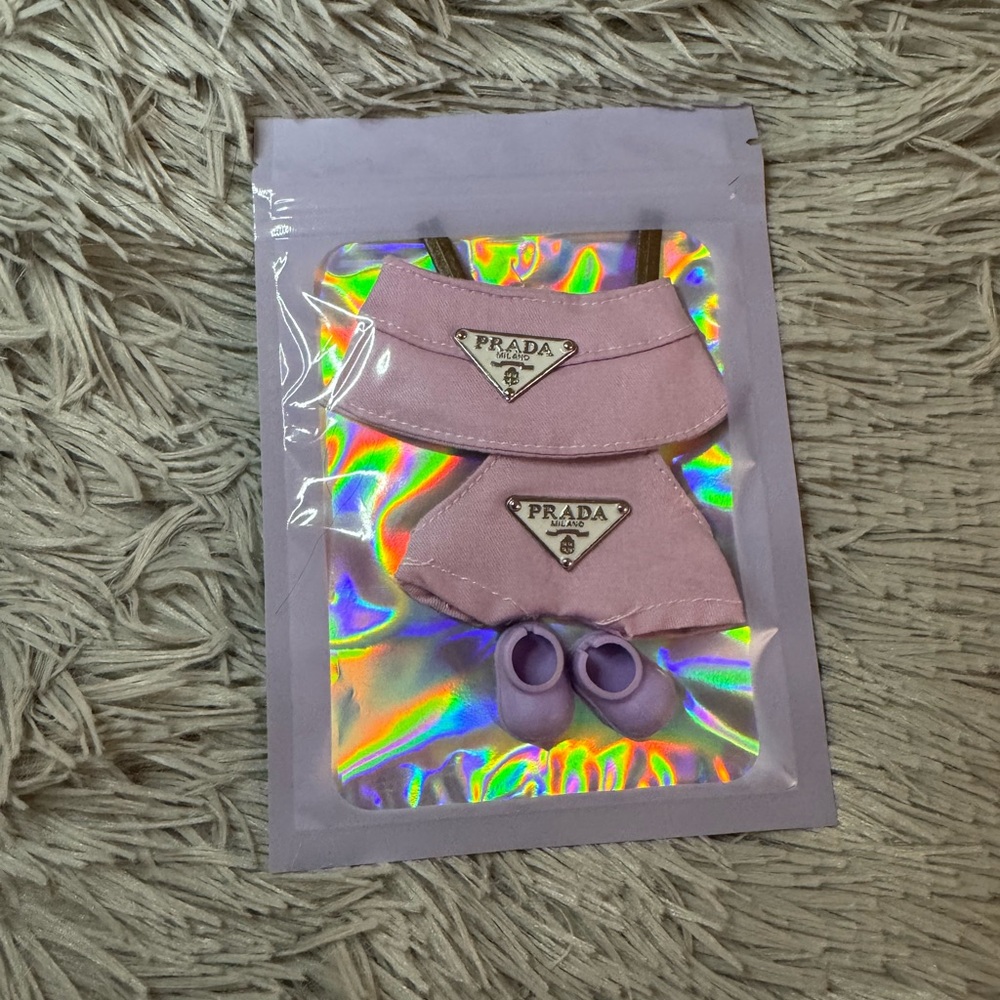 LABUBU V4 Pin for Love Outfits- Mini Purple P 3pc Set